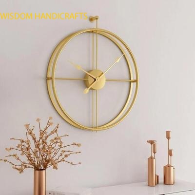 Goud Metalen wandklok Decoratieve Klok voor Woonkamer Keuken Badkamer Slaapkamer